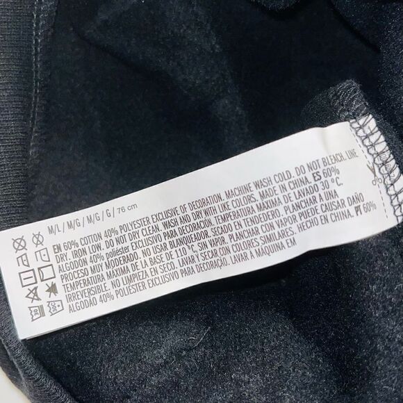 Forever 21 Skeleton Graphic Black Small Dog Hoodie Size M/L Skull Sweatshirt - Picture 11 of 11